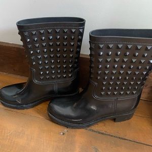 Dav rain boots in black size 10/40